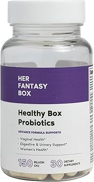 Her Fantasy Box | Healthy Box | Vaginal Probiotics for Women Prebiotics + Advanced Lactobacillus Blend Supports Natural Hormonal Balance Feminine Health Support with Cranberry & D-Mannose