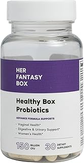 Her Fantasy Box | Healthy Box | Vaginal Probiotics for Women – Prebiotics + Advanced Lactobacillus Blend – Hormonal Balance, PMS Relief – Feminine Health Support with Cranberry & D-Mannose