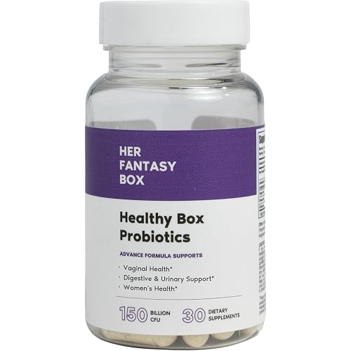 Her Fantasy Box | Healthy Box | Vaginal Probiotics for Women – Prebiotics + Advanced Lactobacillus Blend – Supports Natural Hormonal Balance – Feminine Health Support with Cranberry & D-Mannose