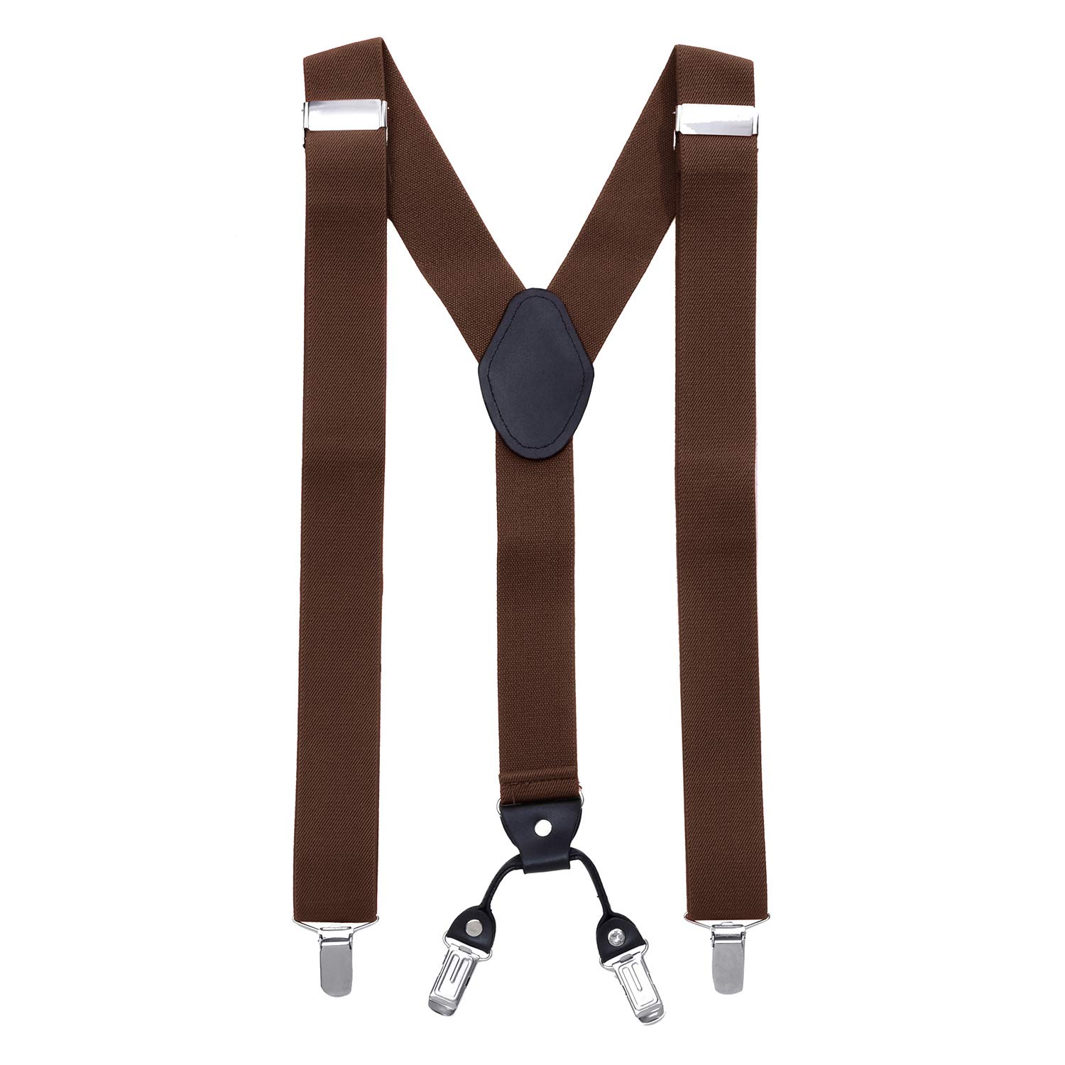 MASADA Hosenträger für Herren mit robusten Clips stufenlos verstellbar 3,5 cm breit und bis zu 195 cm Körpergröße