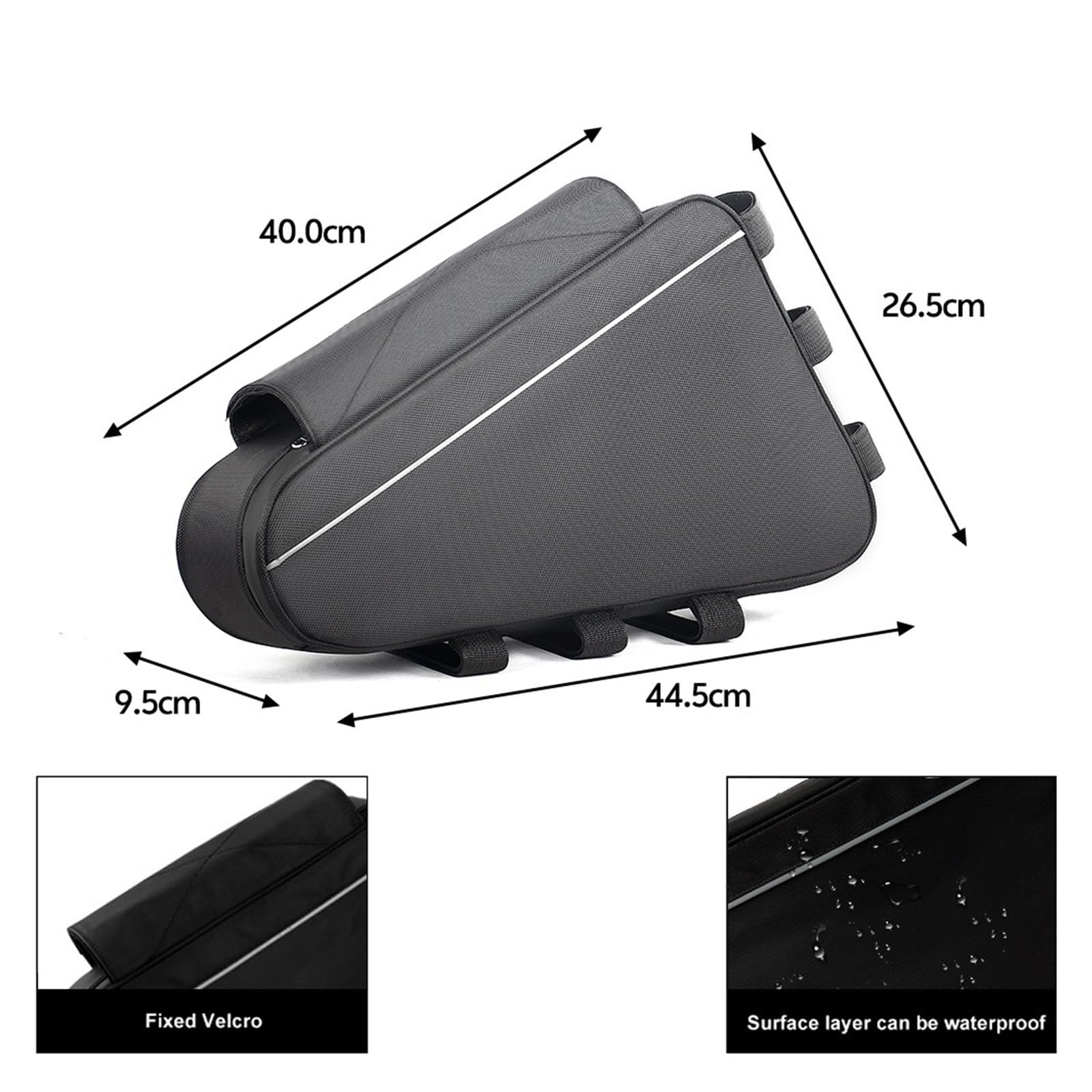 Borse for telaio for bicicletta con borsa for batteria a triangolo for bicicletta elettrica 36V 48V 60V 72V