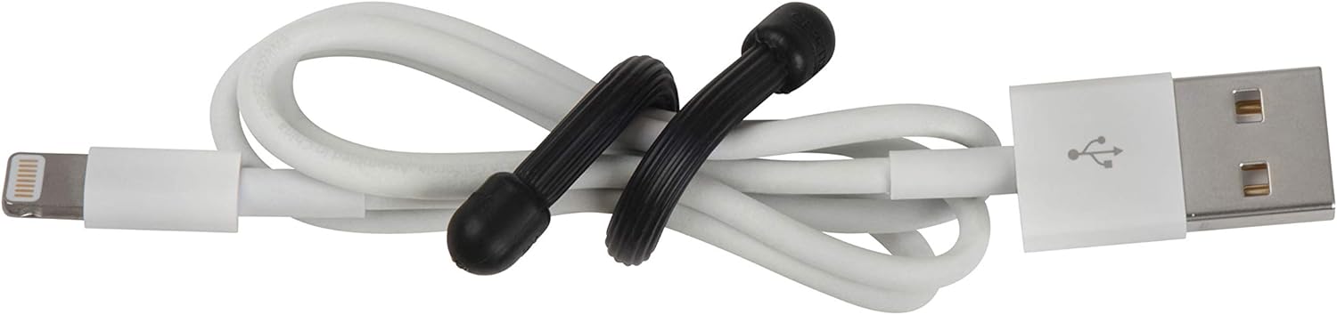 Nite Ize GT3-4PK-01 Gear Reusable Rubber Twist Tie, 3" - 4-Pack, Black - Ratchet Tie Downs - 