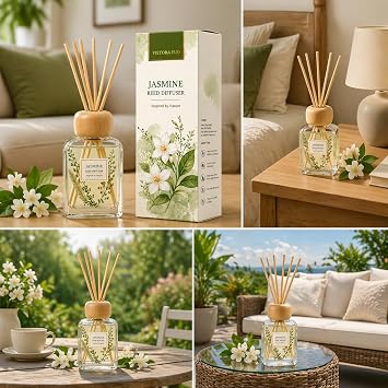 Jasmine Reed Diffuser, 3.4 Fl Oz