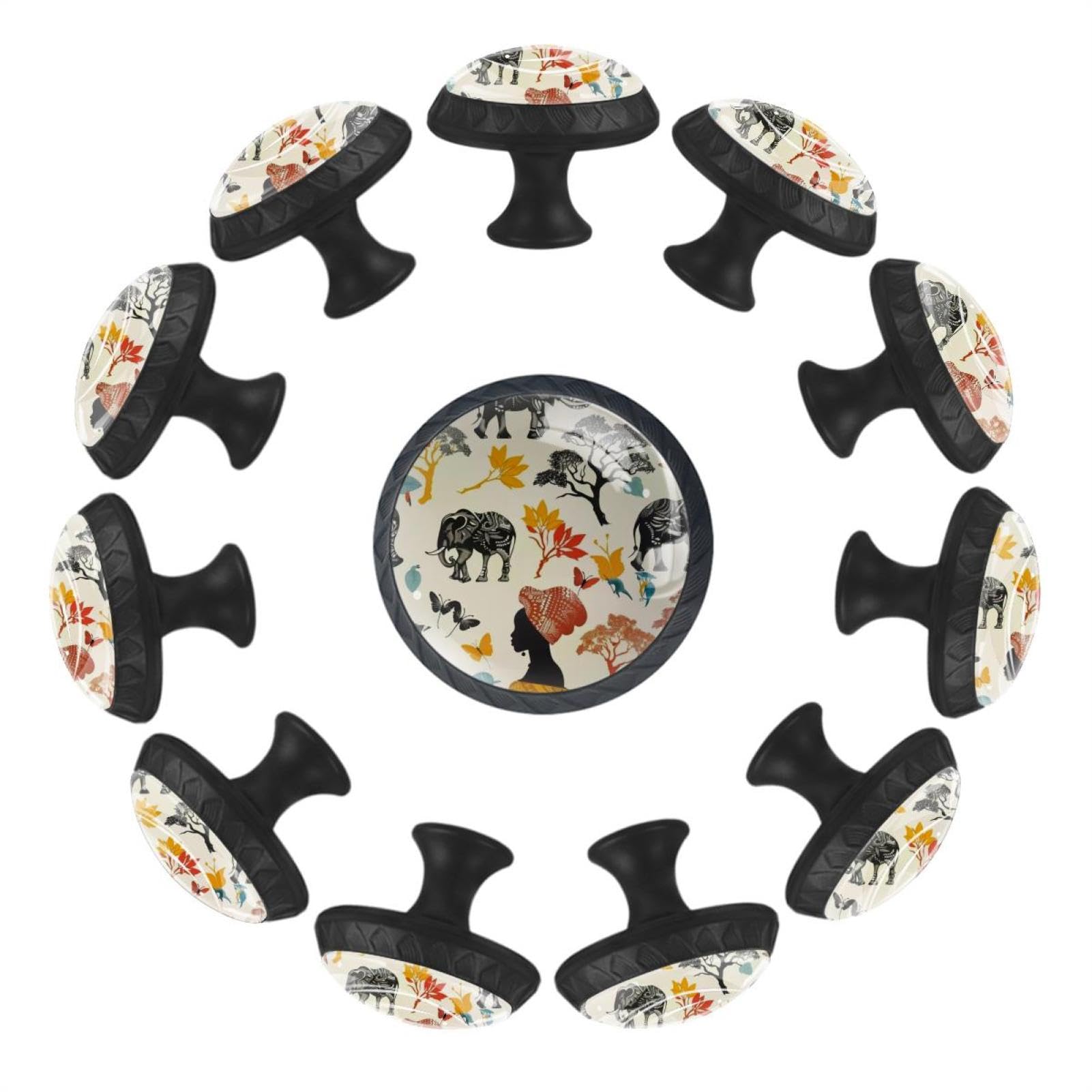 Poignées en verre cristal transparent boutons de décoration pour armoire chic
