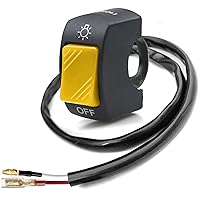 Vista 10 de 2 piezas de interruptor de manillar de motocicleta, botón de encendido y apagado, piezas de ajuste para luz de motocicleta U5 U7 U2 LED, interruptor