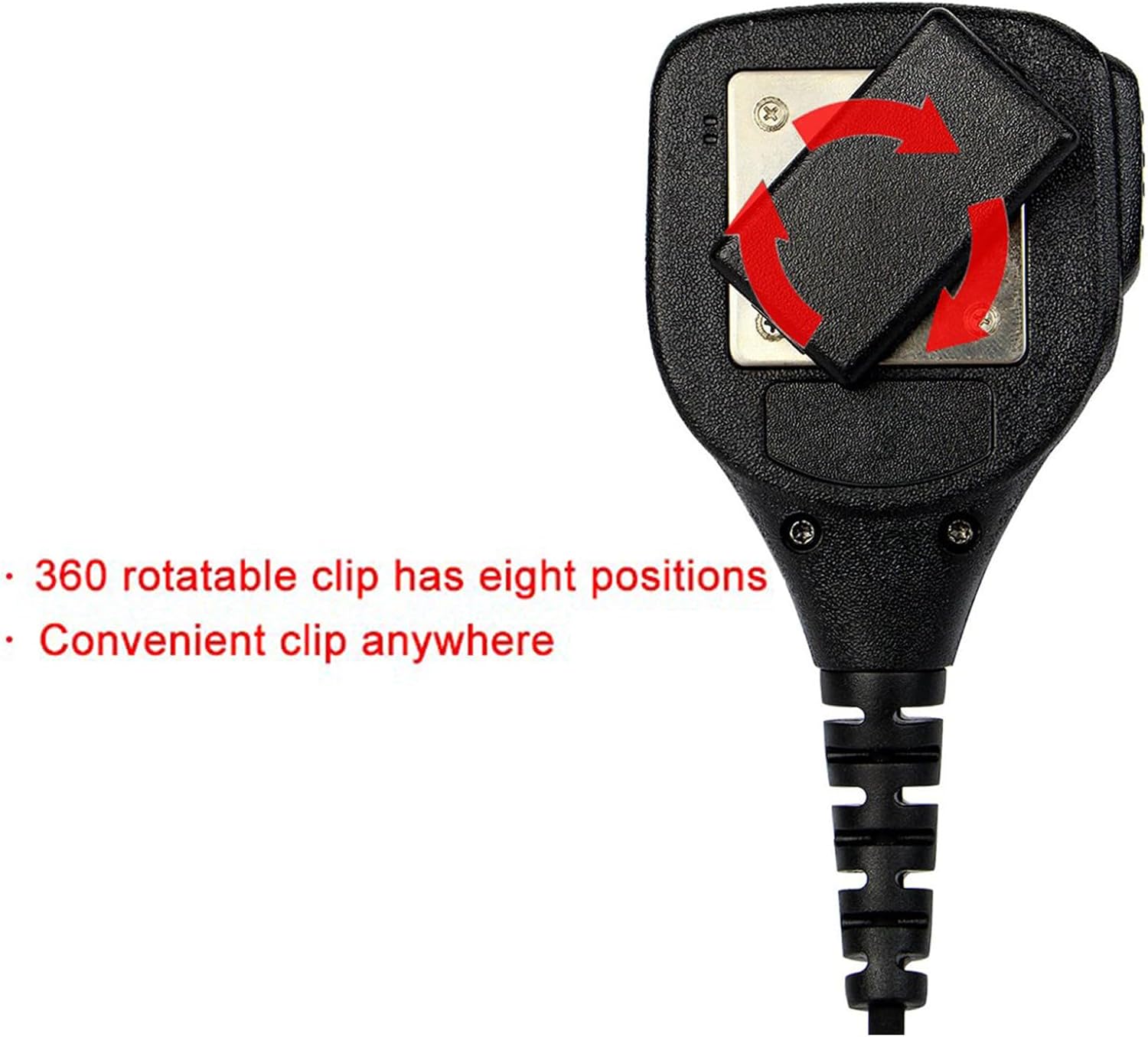 Retevis HM003 360-degree rotatable clip