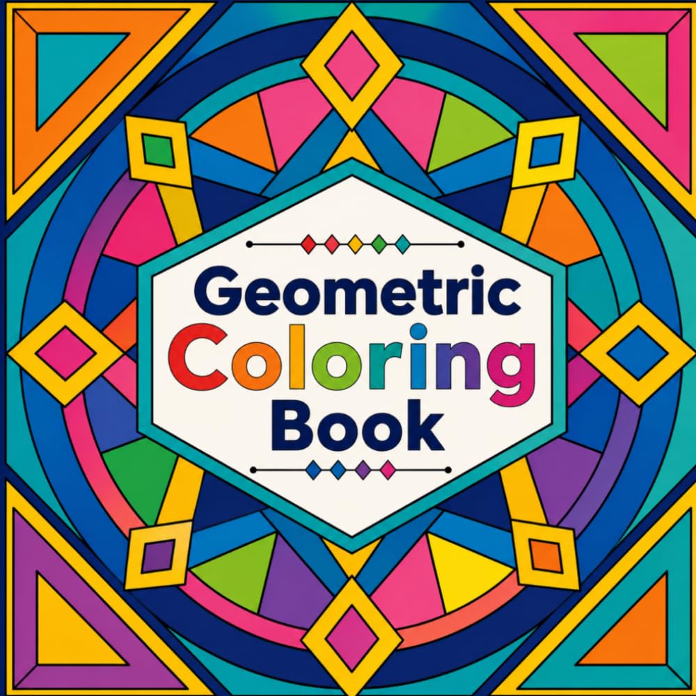 Geometric Coloring Book: Have fun!