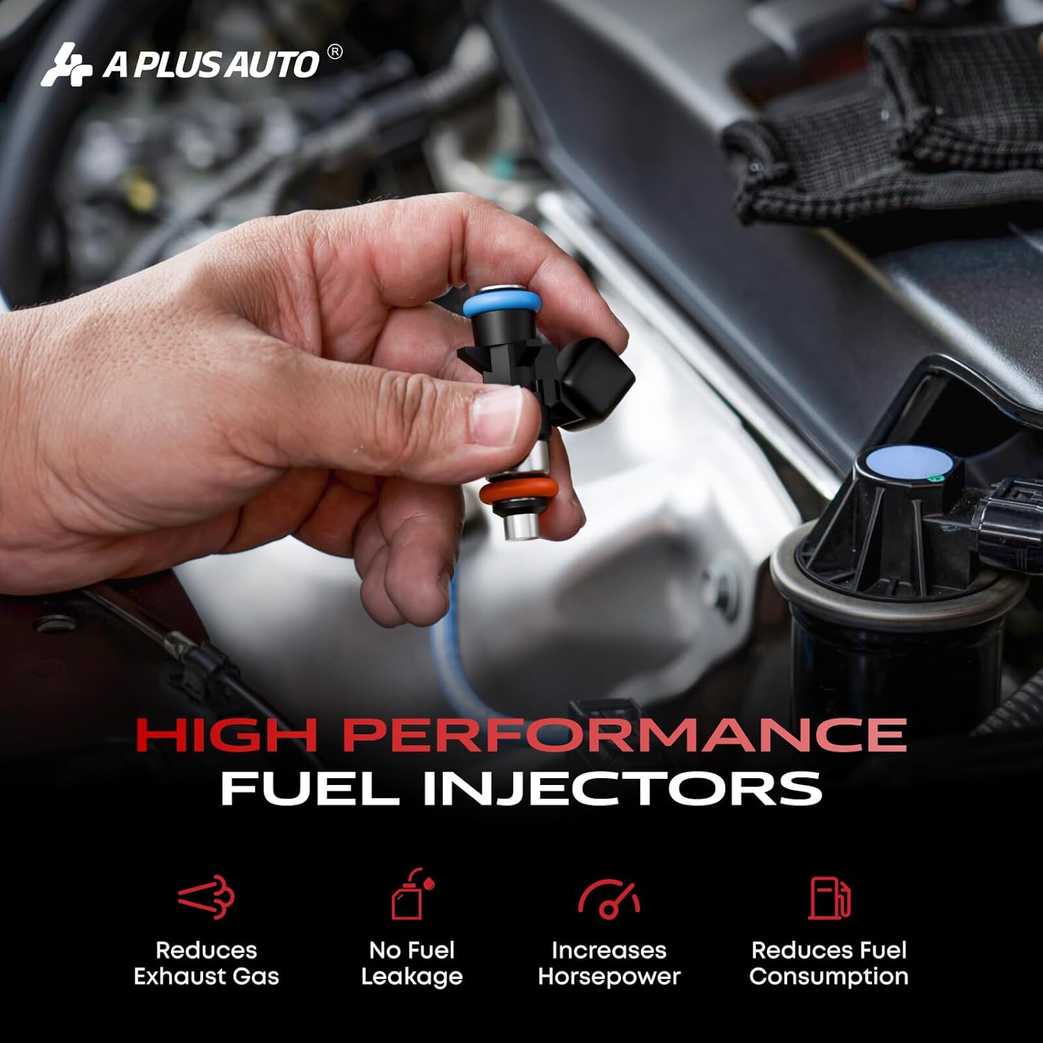 Set of 6 Fuel Injectors, 4 Holes 0280158233 Compatible with Jeep Grand Cherokee Wrangler, Dodge Challenger Charger Durango Journey Grand Caravan, Chrysler Town&Country, Volkswagen, 3.6L v6