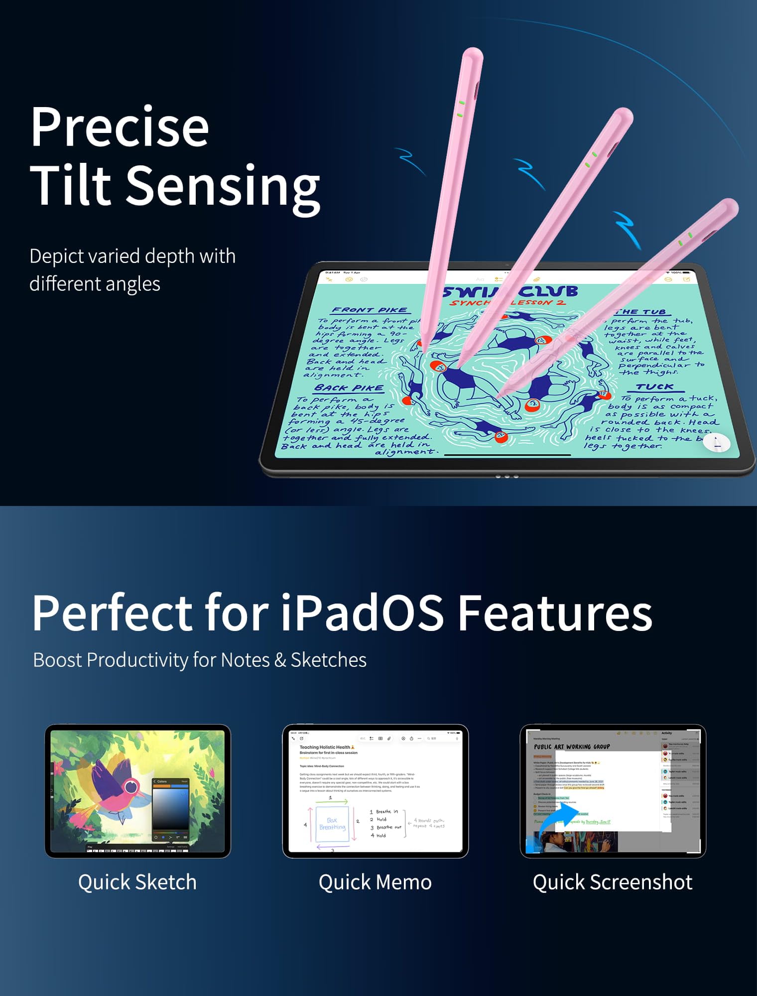Amazon.com: Pencil for iPad A16/11/10/9/8/7/6th, Stylus Pen for