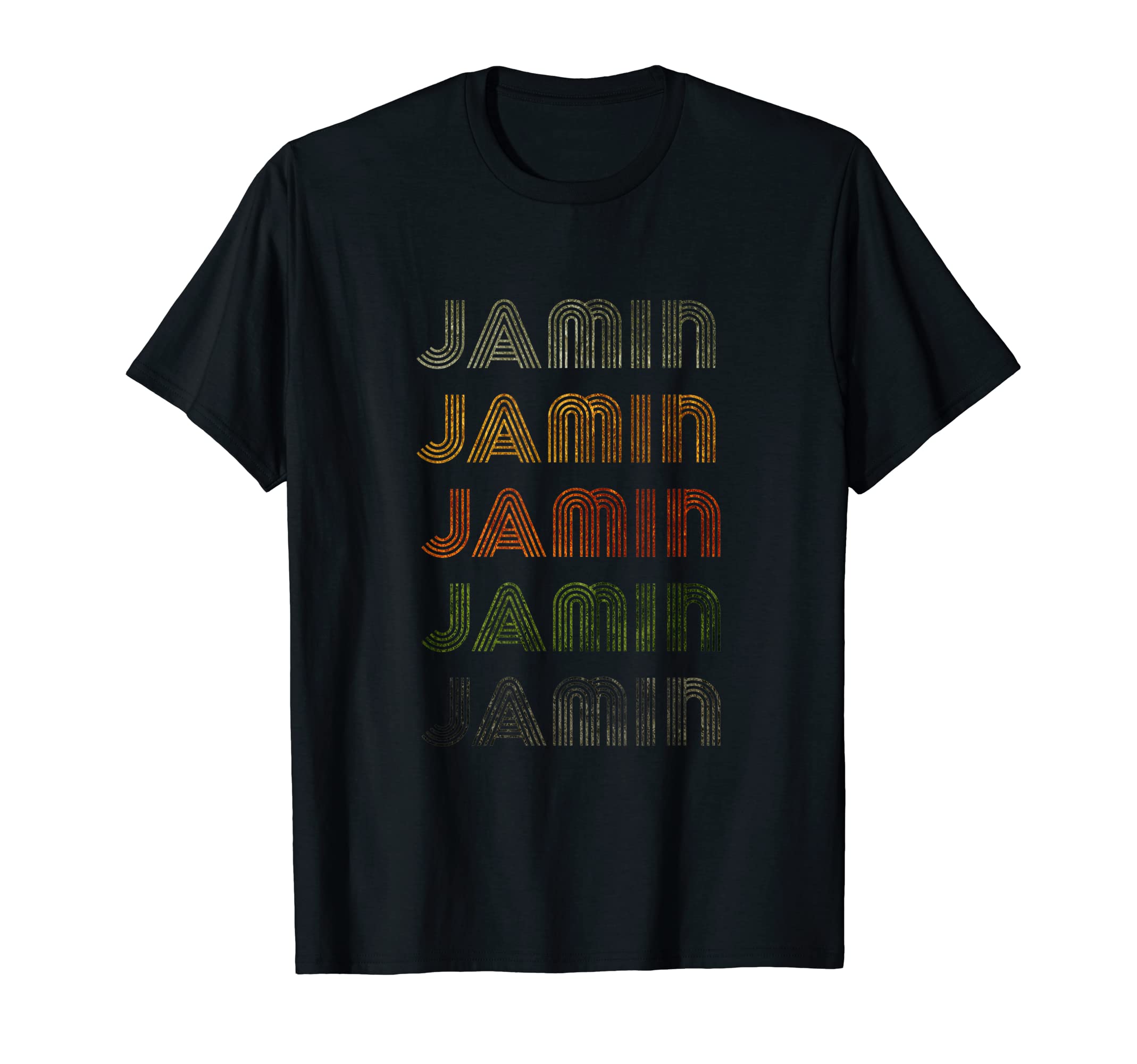 Love Heart Jamin NametagLove Heart Jamin Tee Grunge/Vintage Style Black Jamin T-Shirt
