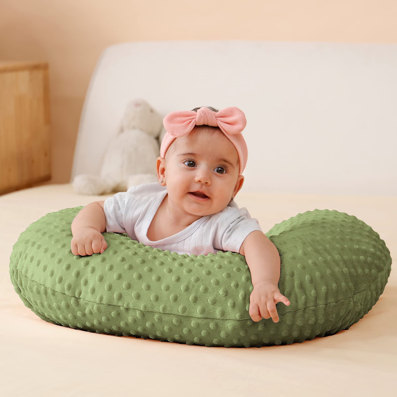 Cuscino da allattamento e posizione, supporto per l'allattamento al seno, alimentazione con bottiglia, supporto per sedere del bambino, supporto per il tempo a pancia in giù per bambini maschi