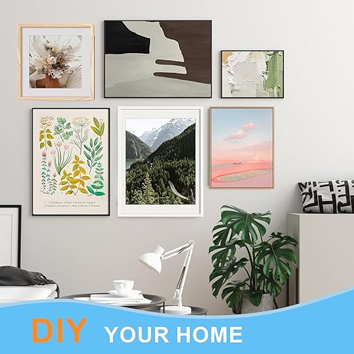 Miniatura 6 de 80 ganchos de fotos resistentes, tiras para colgar pósteres, colgadores de fotos, ganchos de pared no dañinos para tiras de montaje de marcos,