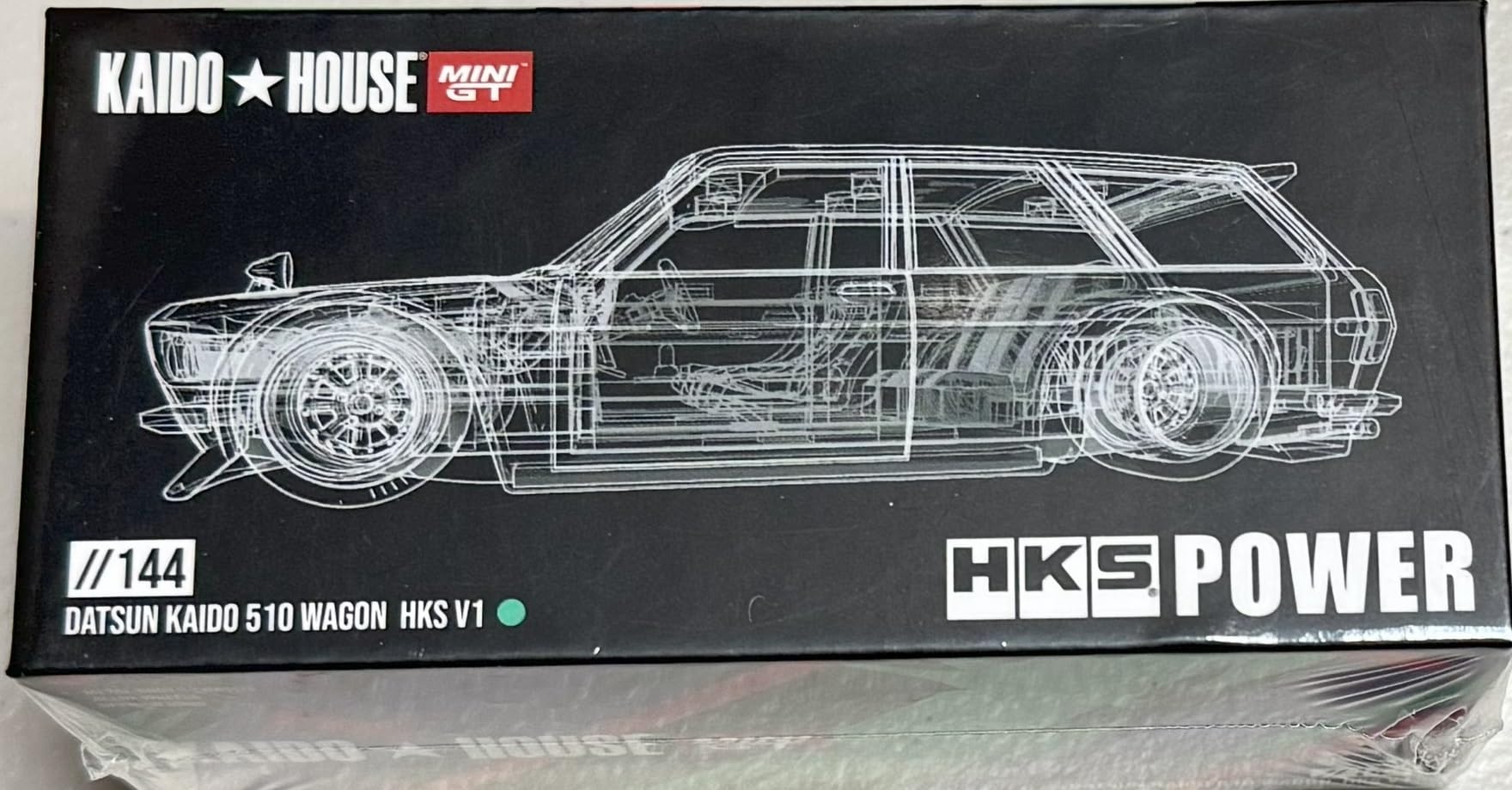 KAIDO HOUSE BLK LTD 510 FIREWAGON カートイズ祭 Kaido House x Mini GT 1:64 Datsun Kaido 510 Wagon Fire