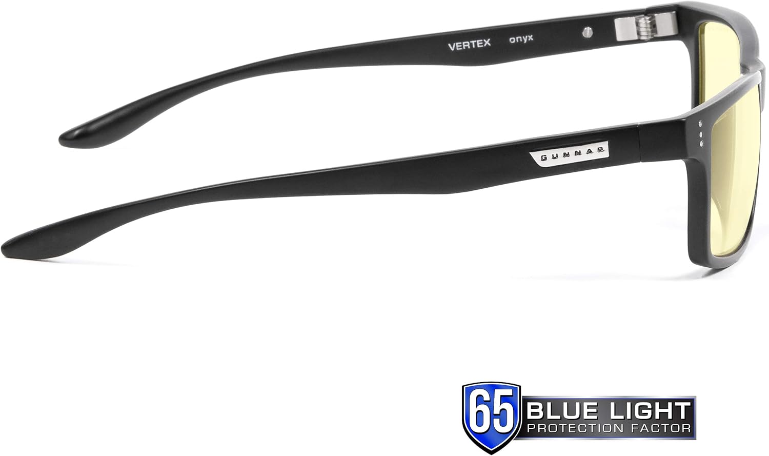 Flаѕh Dеаlѕ - 80% оƒƒ GUNNAR Reading Glasses/Vertex 1.25x Power, Amber Tint - Patented Lens, Reduce Digital Eye Strain, Block 65% of Harmful Blue Light