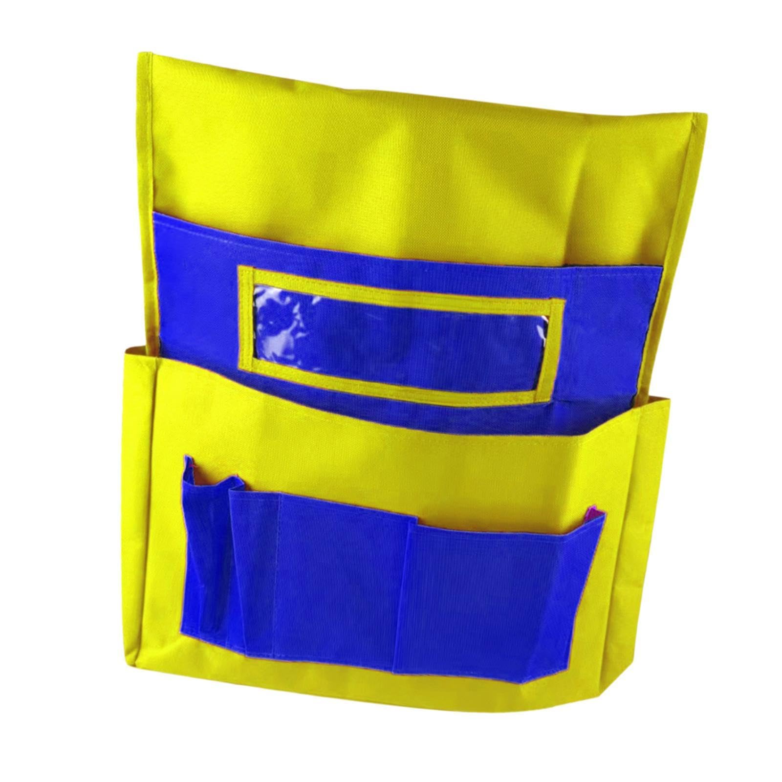 Chair Pockets Solid Multifunction Parts Holder for Classroom Household Books Multicolor D-image-0
