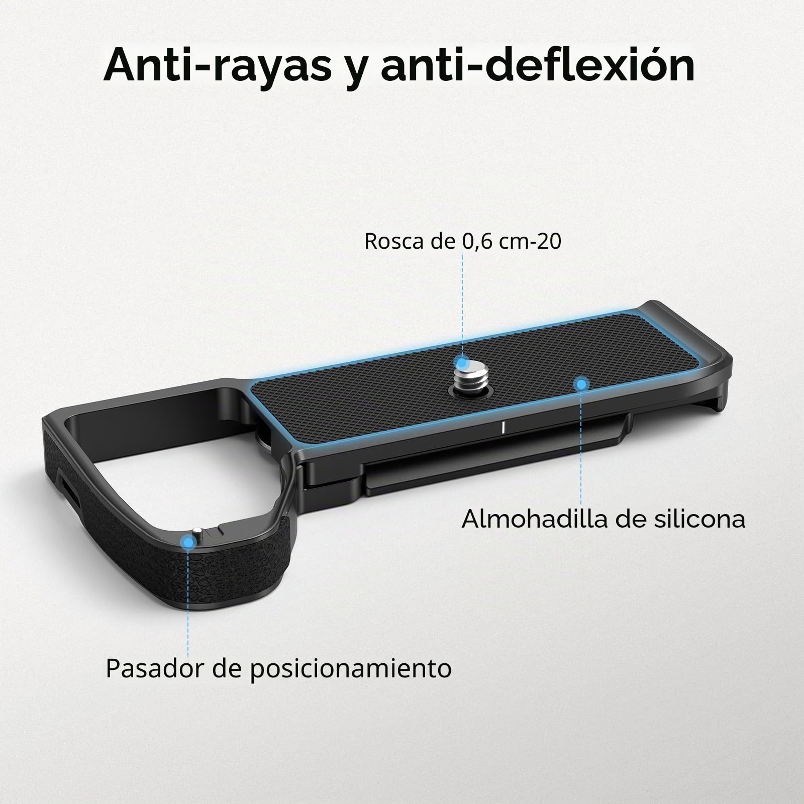 SMALLRIG Placa Base para Sony A7V/A7R V/A7 IV, con Placa de Liberación Rápida para Arca Cambio Rápido Entre Trípode y Estabilizador (para dji RS 2/RSC 2/RS 3 Pro) - 3666B