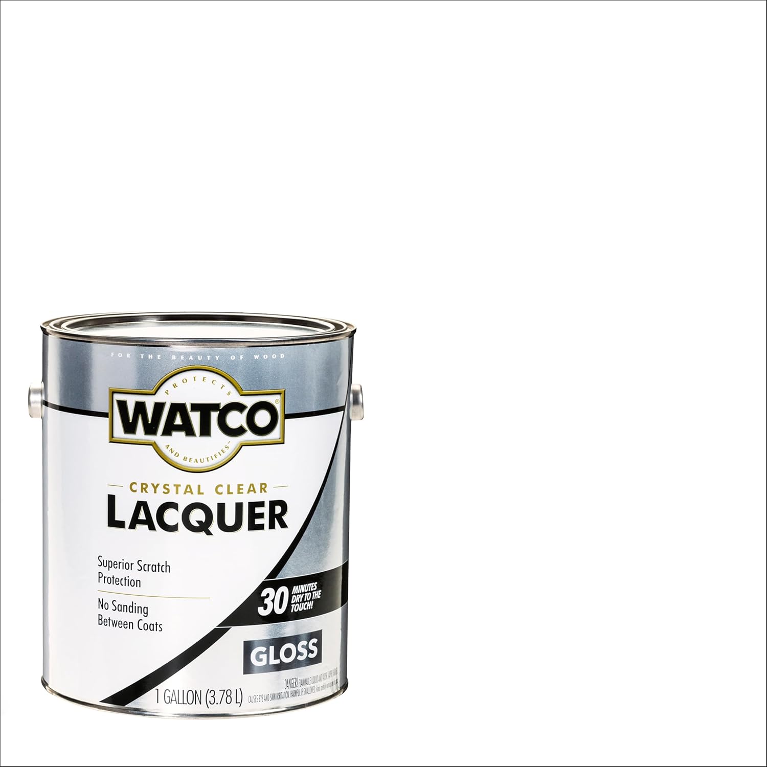 Watco 63031 Lacquer Clear Wood Finish, Gallon, Gloss Clear