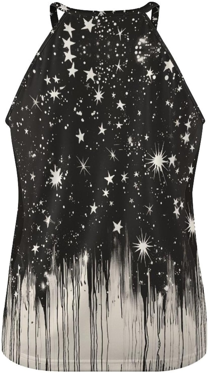 Tank Tops for Women 2025 Floral Print Casual Summer Fashion Boho Sexy Crewneck Pullover Cropped Sleeveless Tshirts image 5