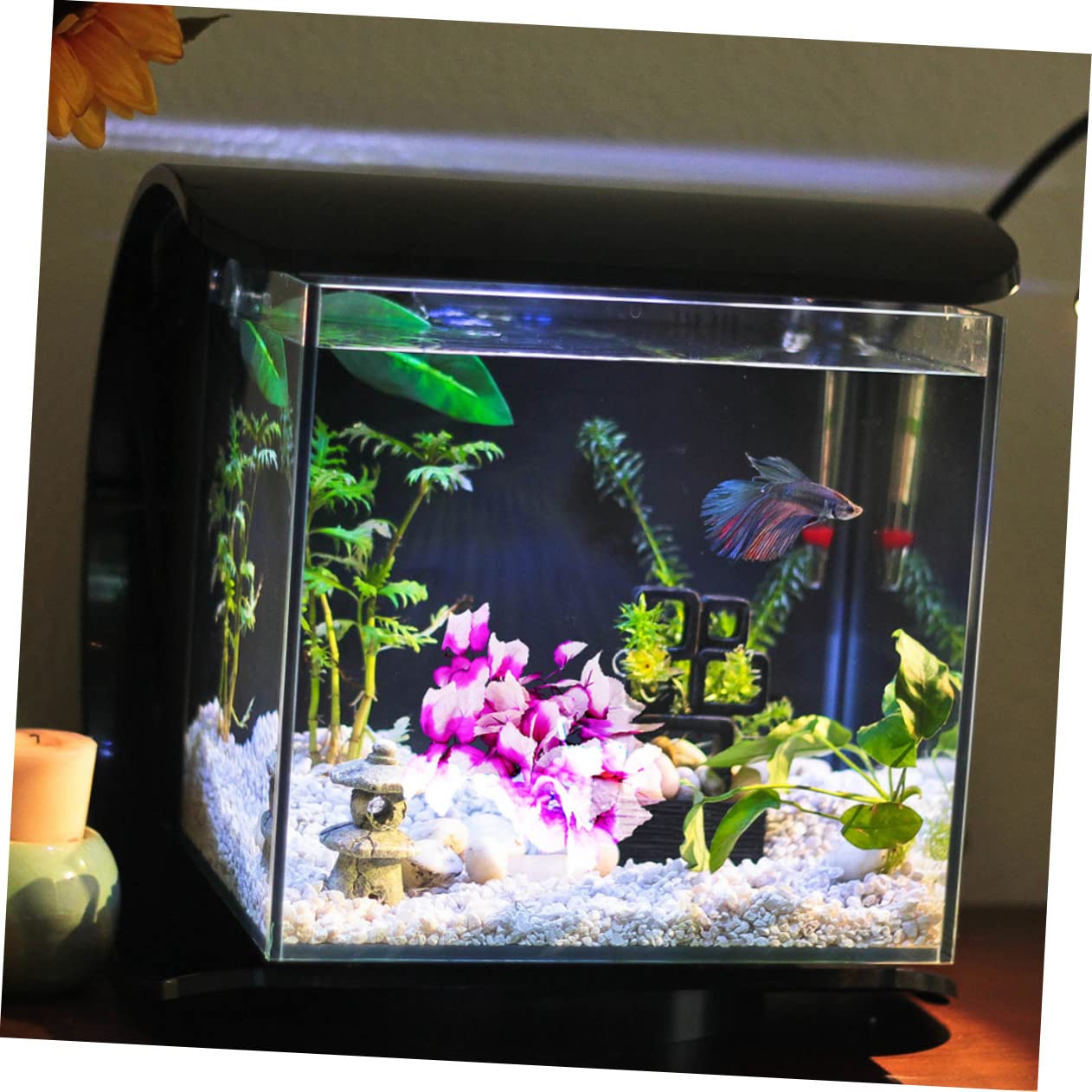 POPETPOP 8piezas Artificiales para Terrario y De Decoración Resistente para Reptiles Imitación De Agua Accesorios para Hábitats De