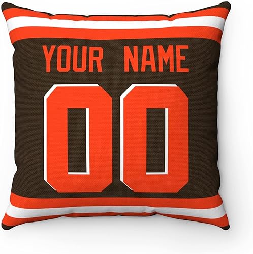 Miniatura 254 de ANTKING 2 paquetes de almohadas personalizadas con cualquier nombre y número para hombres, mujeres y niños Para Cincinnati