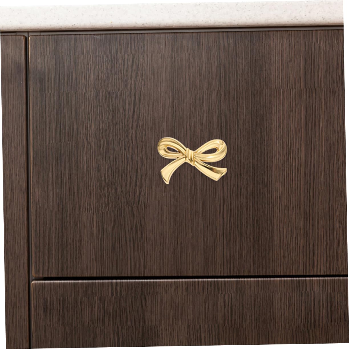 Operitacx 5 Set Maniglia Ad in Ottone Cassetto Forma Cucina Pomello A Farfalla Vivaio Pomelli Per Comò Per Ragazze Pomelli Del Comò Con Fiocco Dorato Piccole Manopole D'oro 2 Pezzi*5