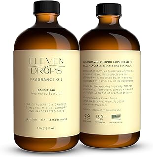 Bougie 540 Diffuser Oil – Premium Fragrance Oil with Radiant Amber & Jasmine Notes – Elegant Aroma for Cold Air Diffusers, Home, Office, Candle Making, Pet Friendly, 16 Fl.Oz Glass Bottle