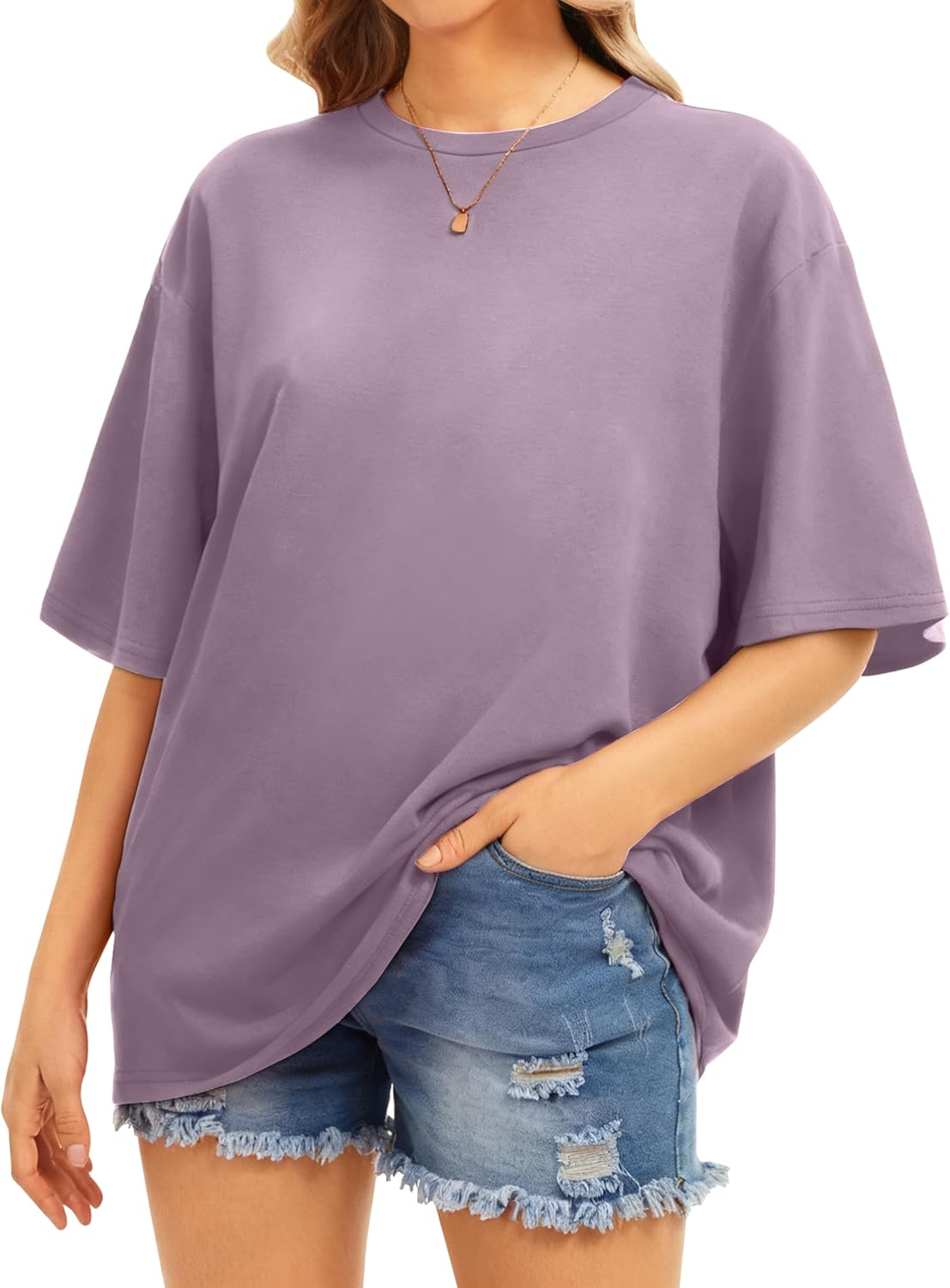 Womens Oversized T Shirts Loose Fit Graphic Tees Summer Casual Short Sleeve Tops - Image 3