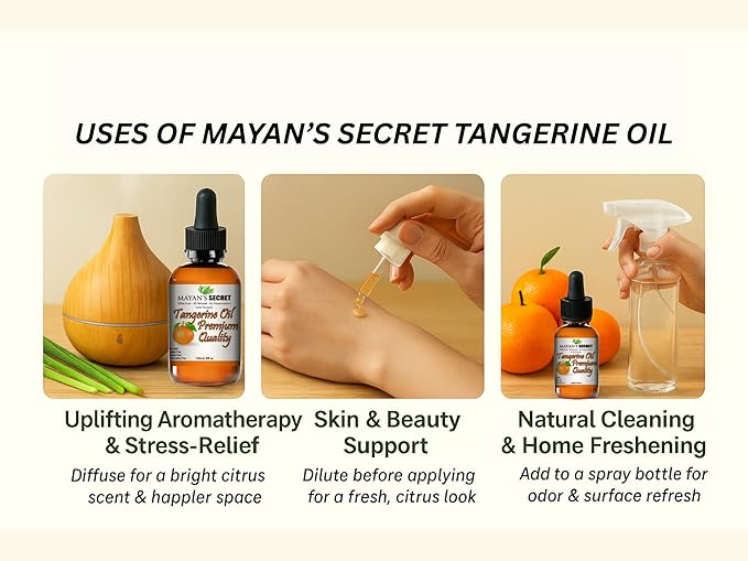 Mayan's Secret Aceite Esencial de Mandarina 4 oz 120ml para Difusor miniatura 3