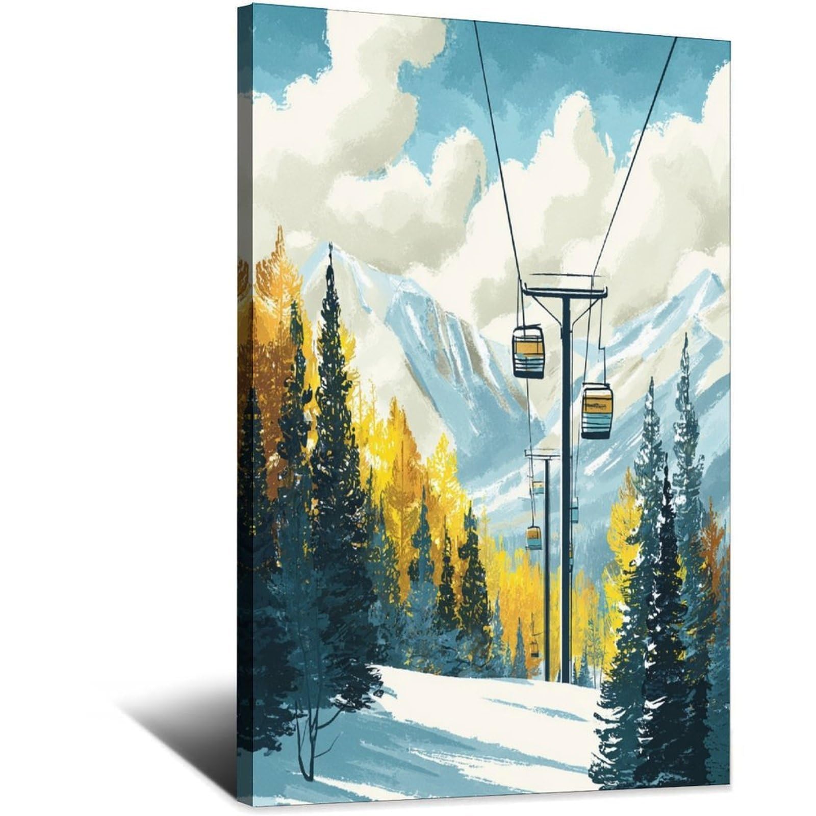 CFXNGA Aspen Posters 20x30inch(50x75cm) Vintage Watercolor Canvas Art