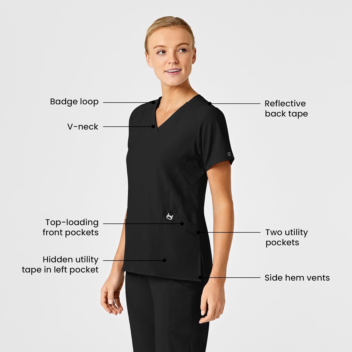 Wink Women's Women's Stylized V-Neck Top