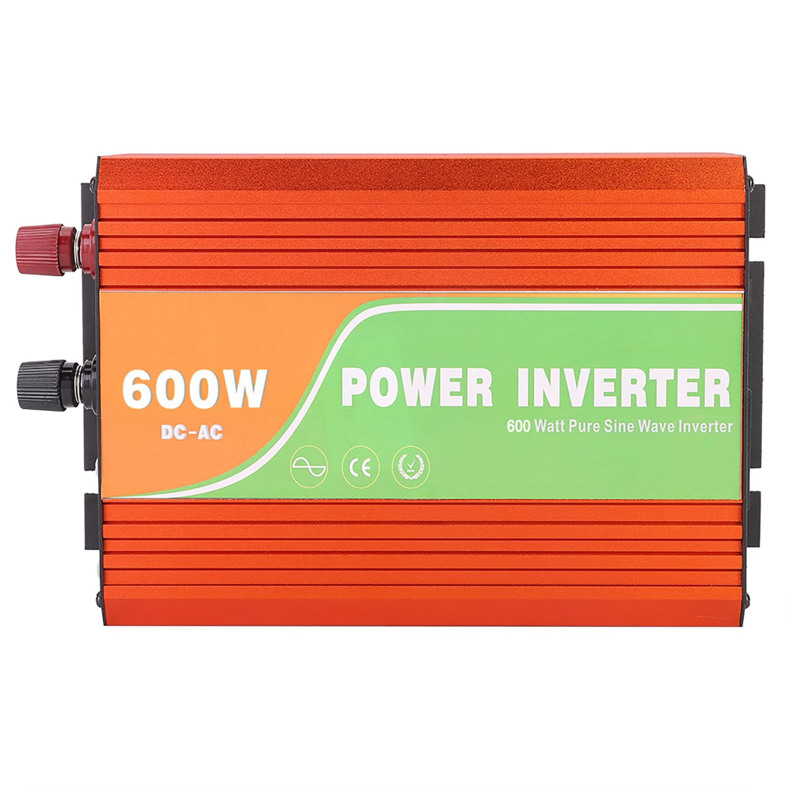 Inverter a Onda Sinusoidale Ad Alta Potenza da 600 W, Silenzioso e Privo di Inquinamento, Ideale per L'uso Domestico Quotidiano, Materiale in Alluminio Resistente, 1 unità (24 V)