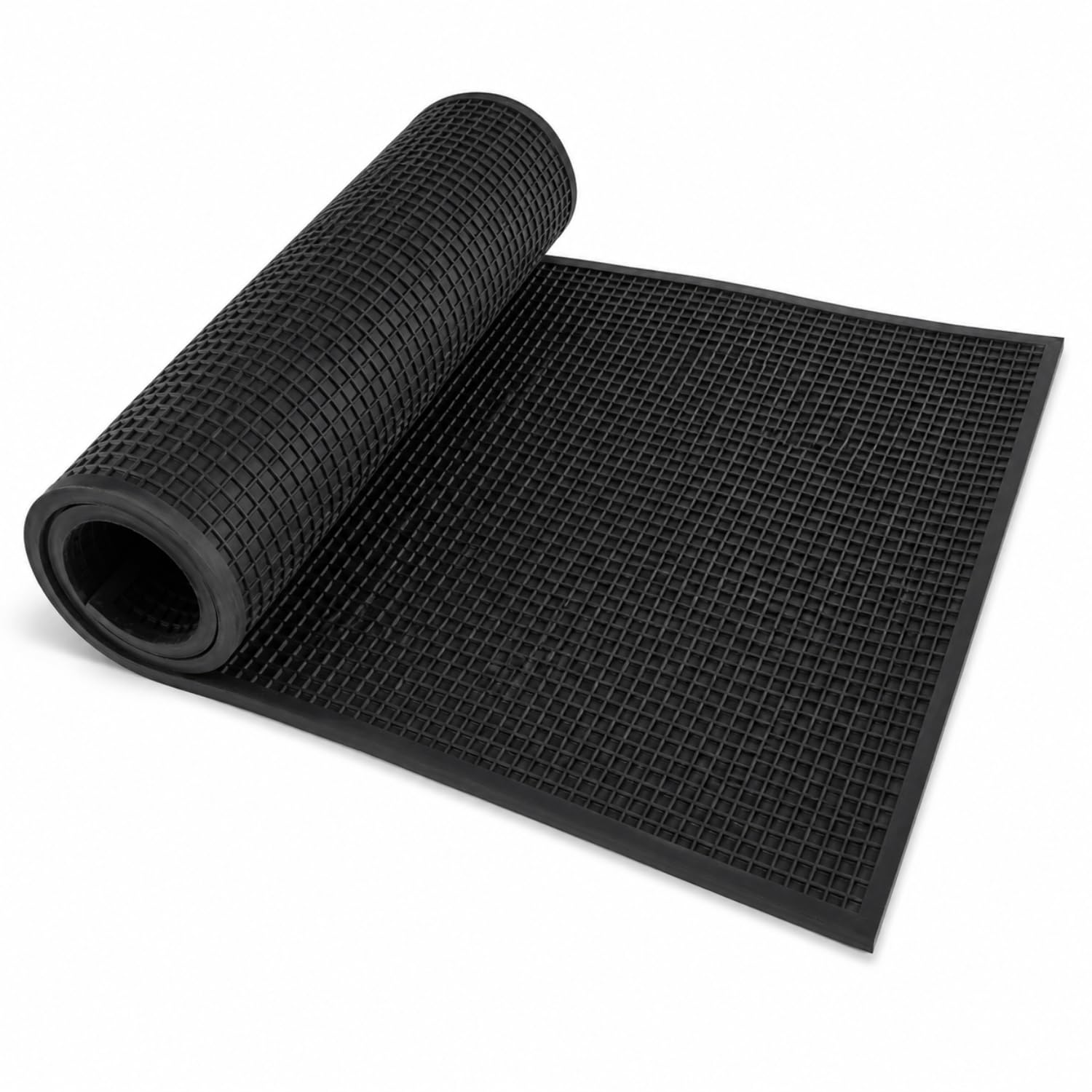 AICON Electrical Insulating Rubber Mat 1m x 2m | Chequered Anti Skid Shock Proof Electrical Safety Rubber Flooring for Panels, Switchboards, Transformer Rooms & Industrial Workstations - Black (6mm)-image-43