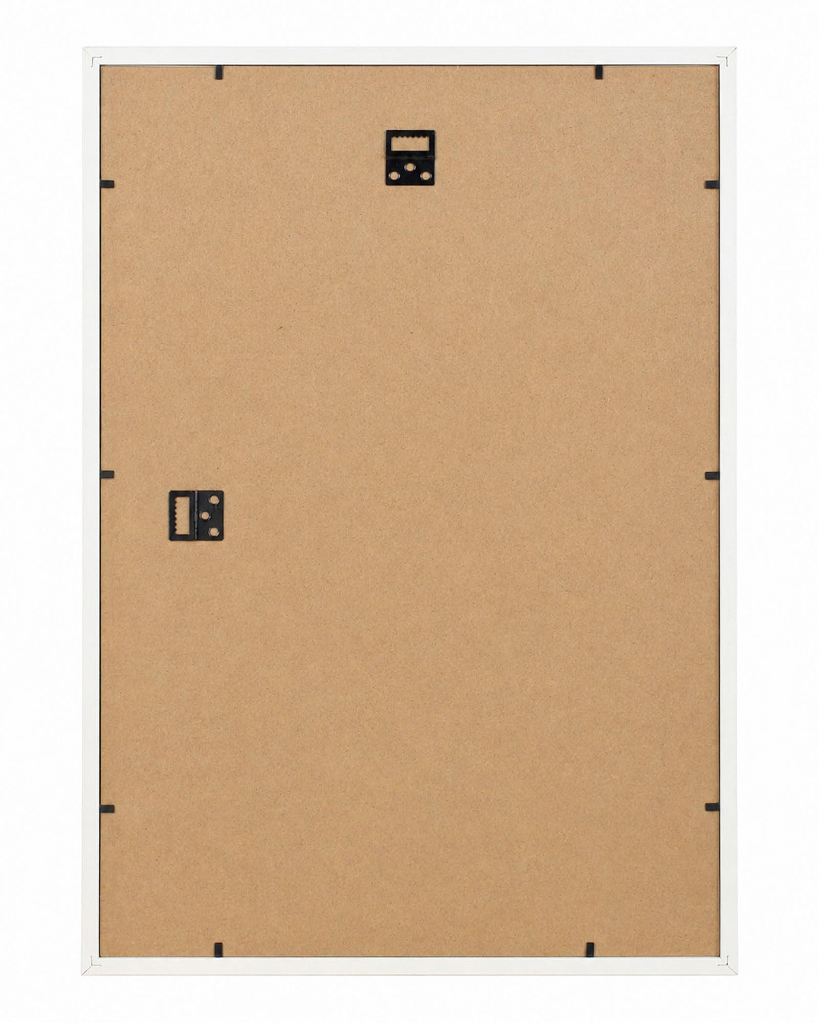IDEAL TREND 3D Objektrahmen Bilderrahmen mit Passepartout & gehärtetem Glas Holz MDF Rahmen Foto Poster: Farbe: Weiß | Format: 40x60