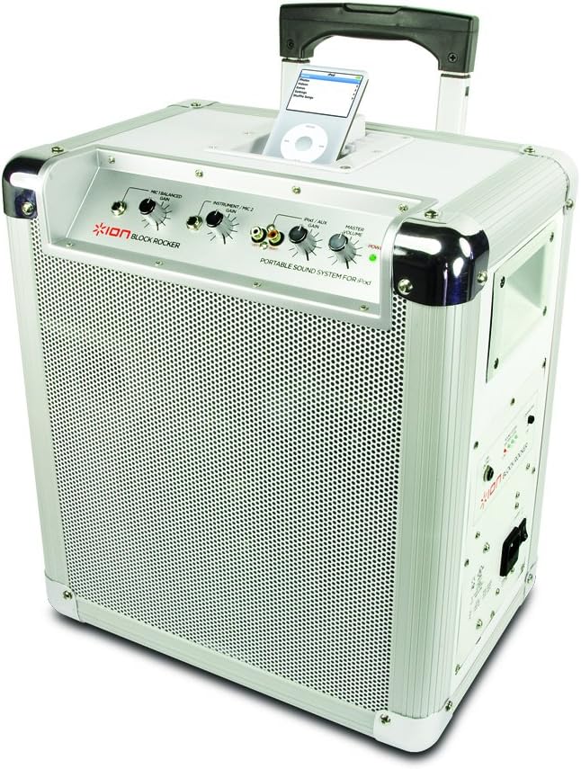 ION Block Rocker Battery Powered Speaker System for iPod