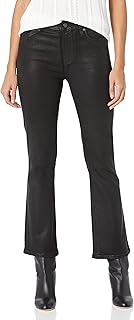 Women's Claudine High Rise Ankle Length Flare in Black Fog Luxe Coating