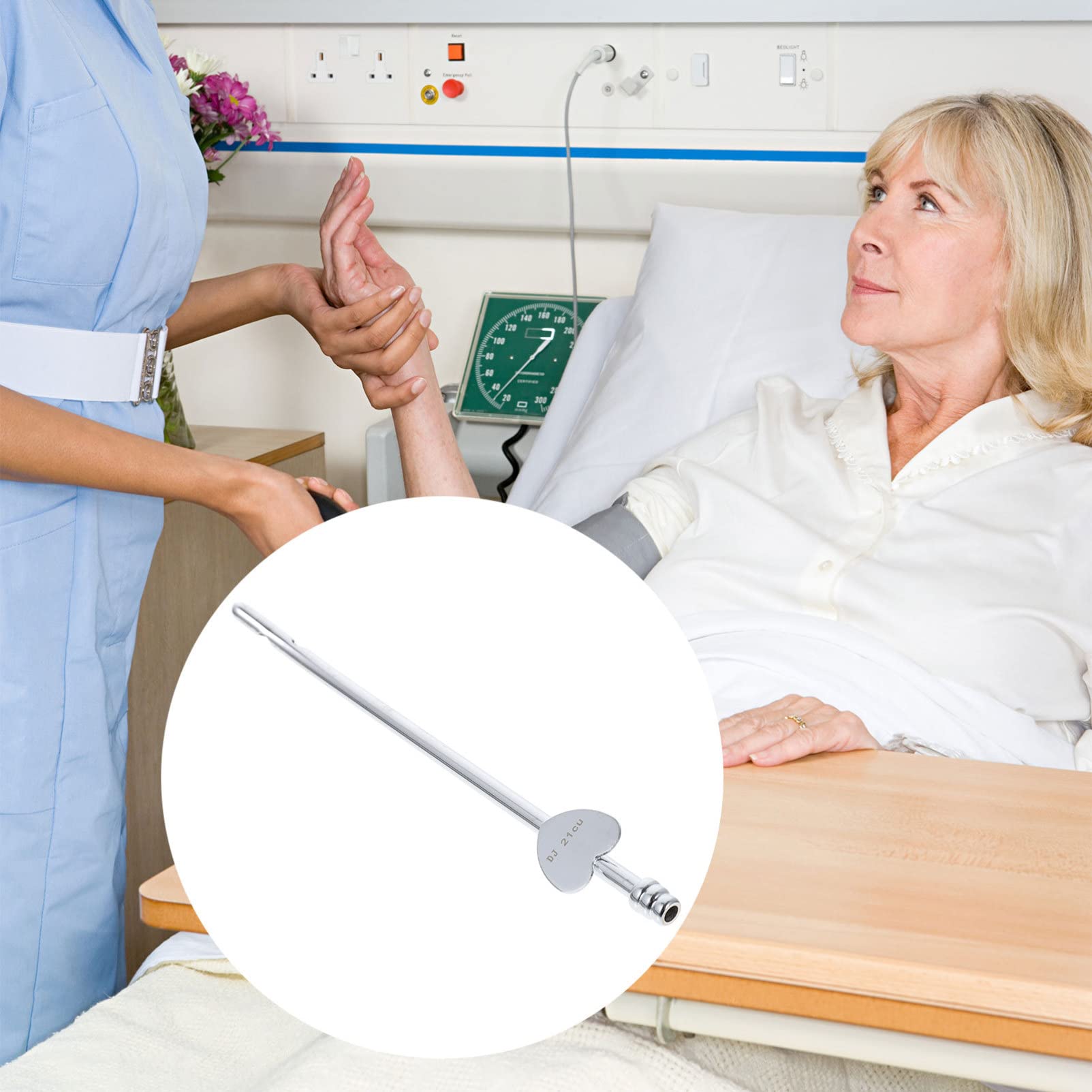 Healifty Urethral Dilator Stainless Steel Medical Dilator Female Urethra Dilatation Catheter