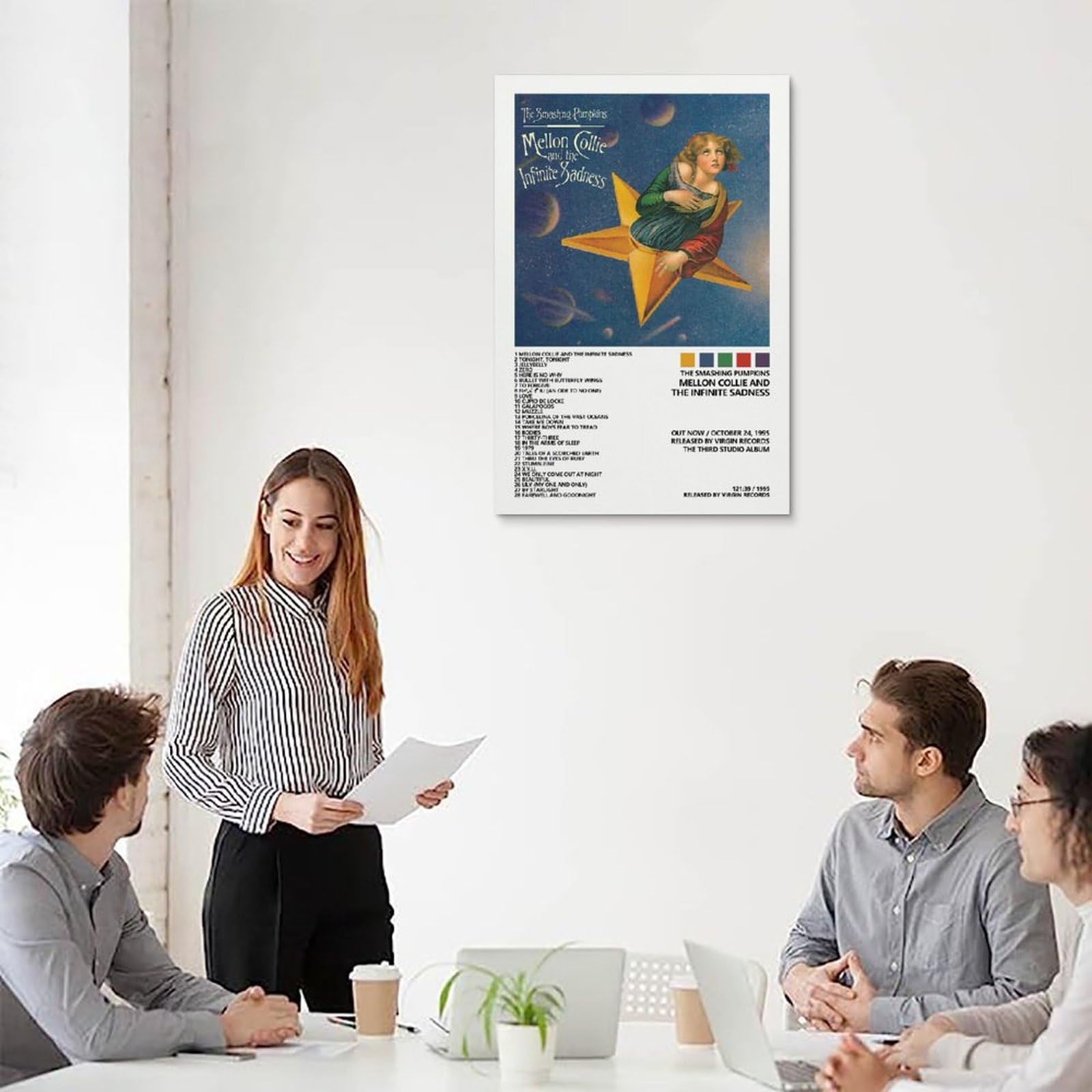 Poster Sur Toile Mellon Collie - The Smashing Pumpkins - 40 X 60 Cm - Déco Salon/chambre - 2
