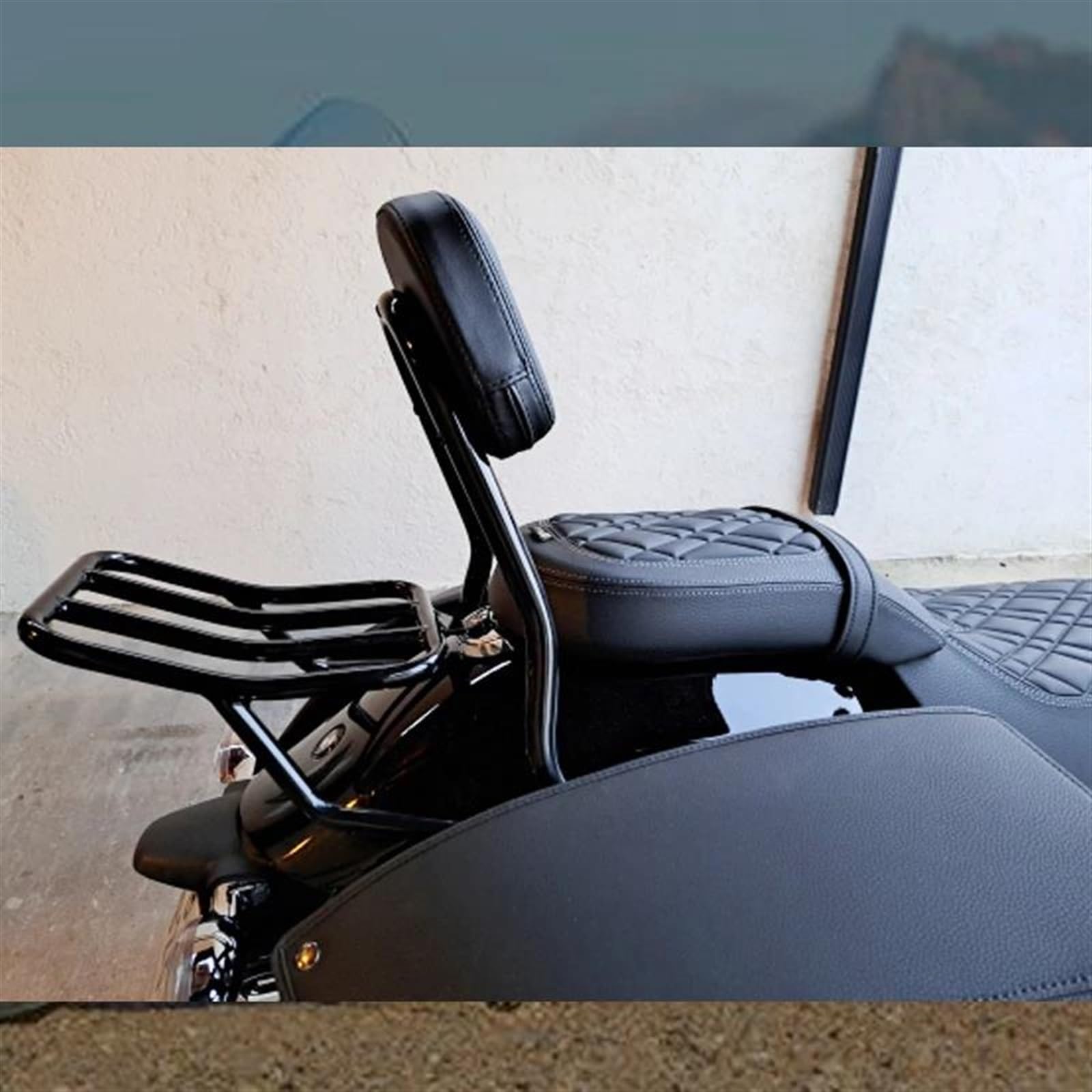 Staffa per bagagli posteriori per moto sedile posteriore supporto contropunta borse portaoggetti per carico rack per R18 Classi 100 anni 2020 in su(Nero)
