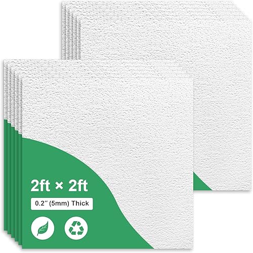 Azulejos de techo profesionales impresos de 2 x 2 pies, panel de techo de PVC de 24 x 24 pulgadas, impermeable, lavable y resistente al fuego, PVC