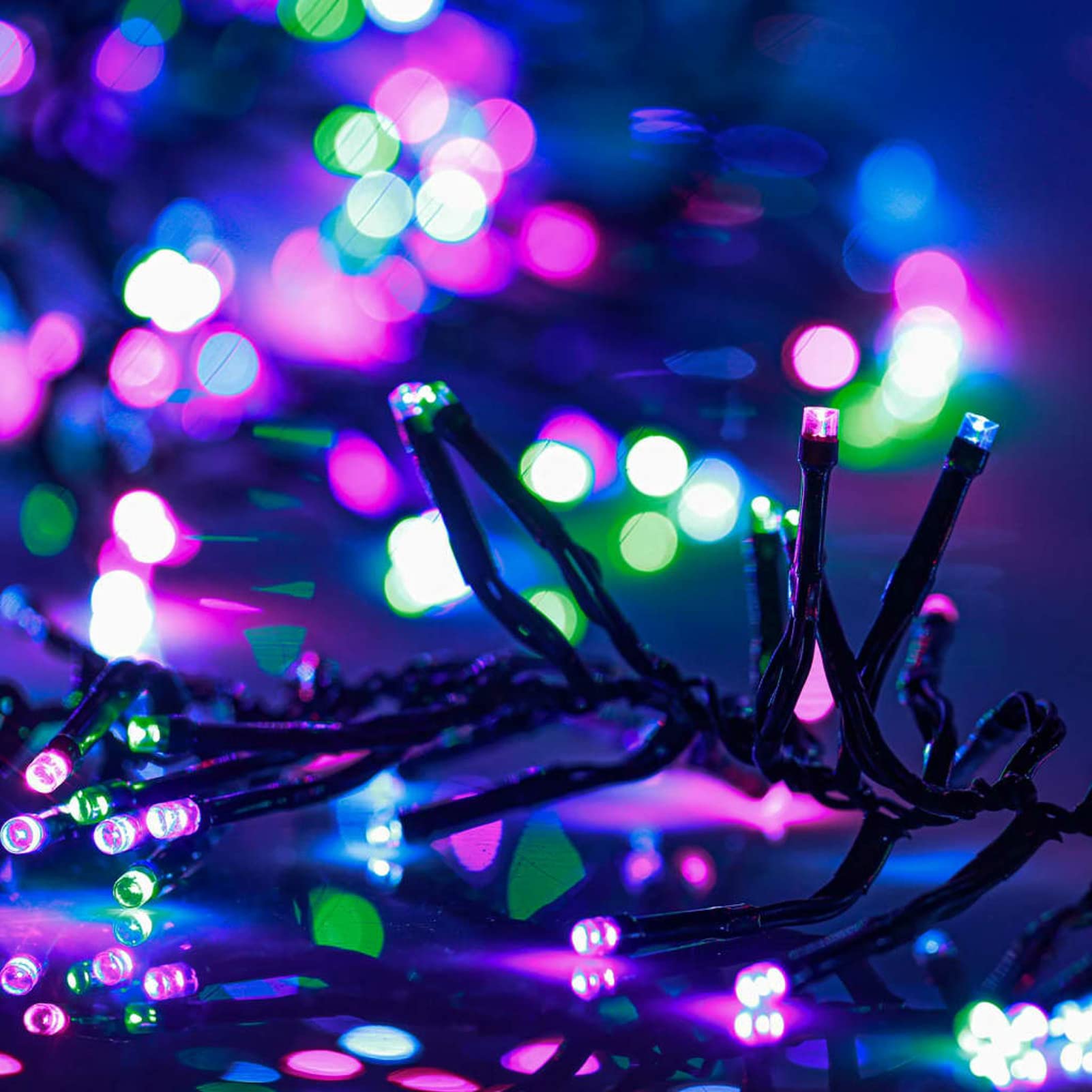 Taśma świetlna klastra z 1000 diodami LED, pastelowe PVC, wielokolorowe 11 m, zewnętrzne światła świąteczne, oświetlenie wewnętrzne, dekoracyjne światła do pokoju, dekoracja bożonarodzeniowa do