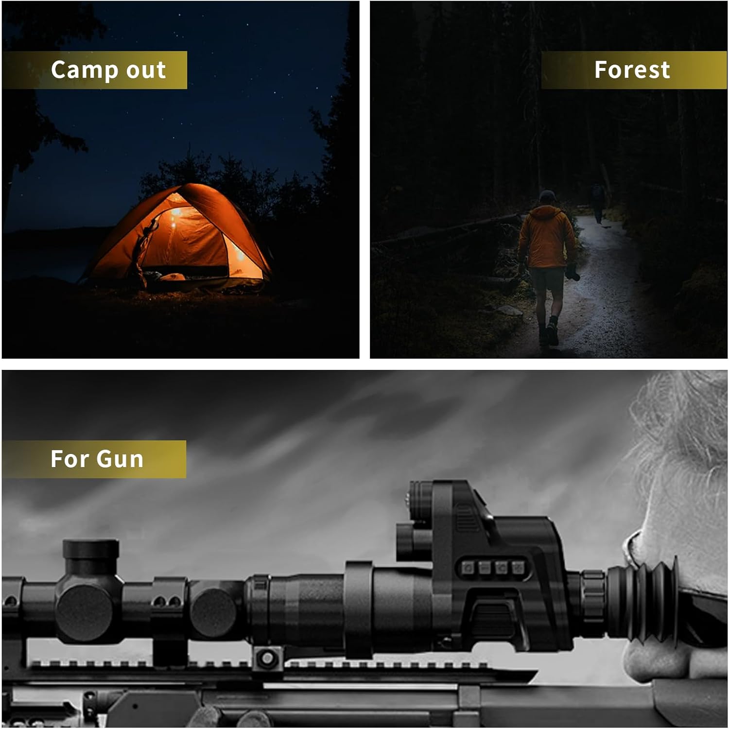 NV710S mounted on a rifle scope