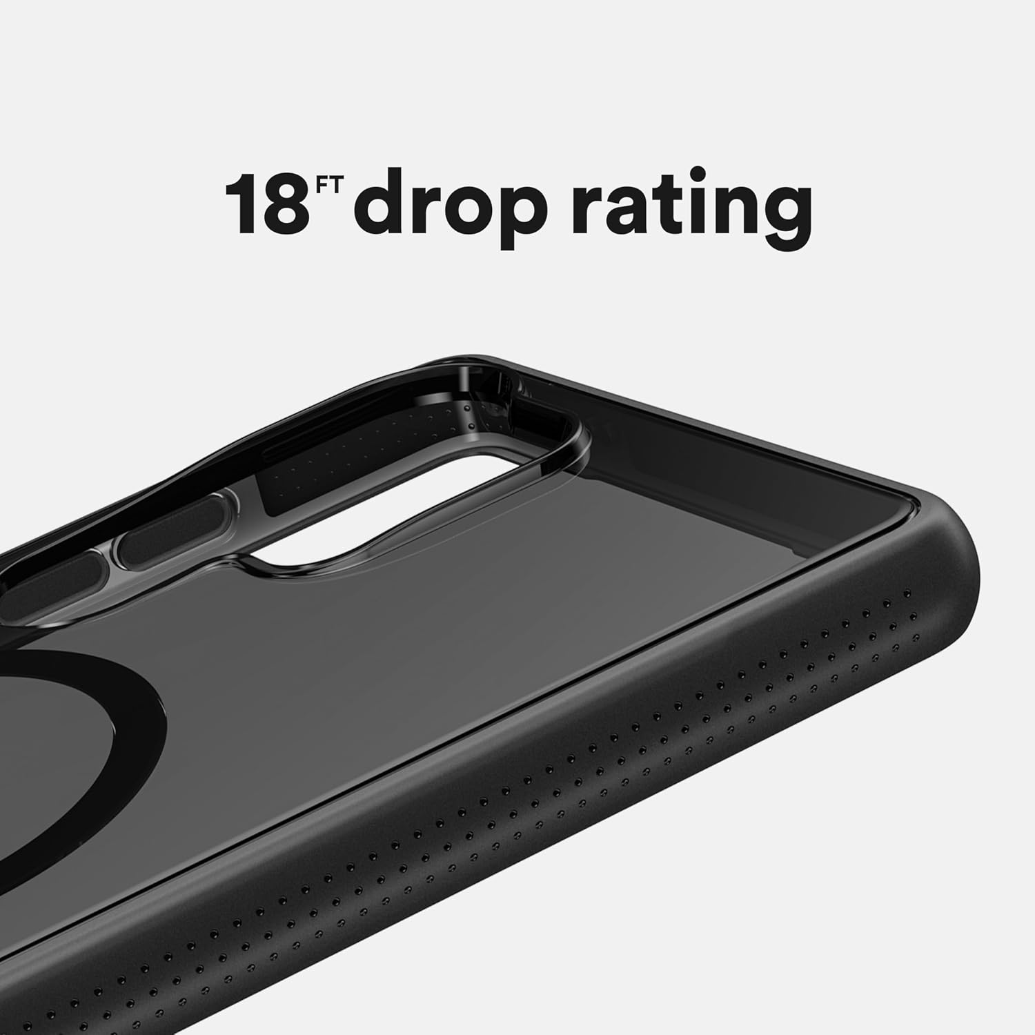 BodyGuardz Ace Pro for Samsung Galaxy S25 Ultra Case, Heavy Duty Shockproof Cover with 18FT Military Grade Drop Tested, Compatible with, Wireless Charging, Responsive Buttons - Smoke/Black