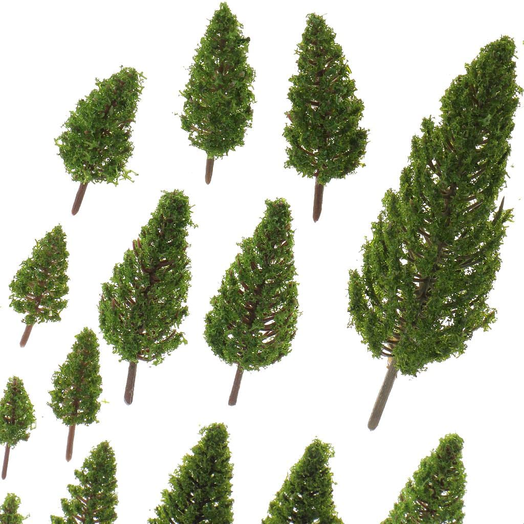 MagiDeal 70 Pz Moo Alberi Layout Ferrovia Diorama Paesaggio Giardino Scenario Albero, Confezione a