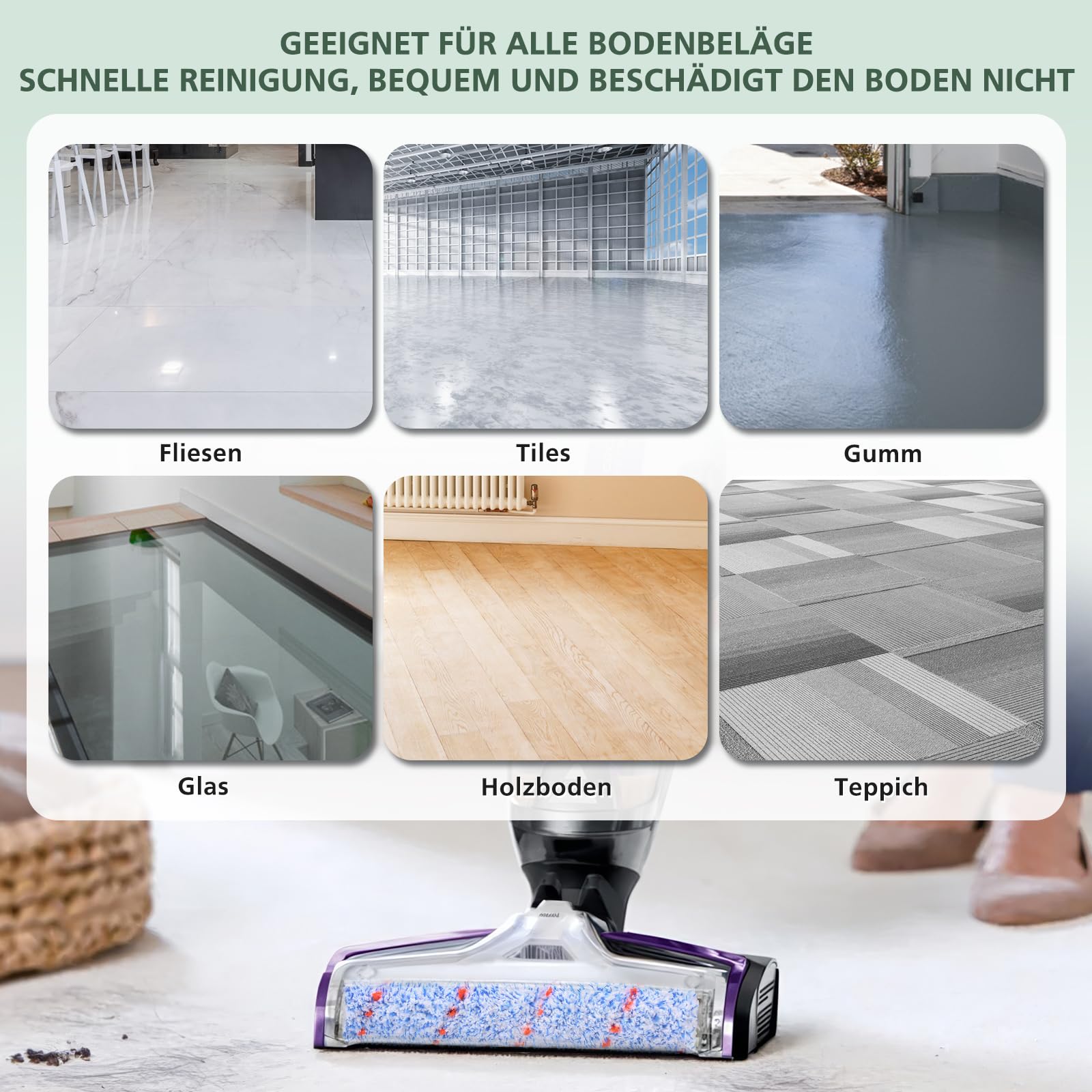 Zubehör für Bissell CrossWave 3-in-1 C3 Pro Nass Trockensauger 3555N, 3 Multi-Oberflächenbürsten 1868 + 3 Filter 1866 für Bissell CrossWave 17132 2225N 2582N 25821 2519 Staubsauger