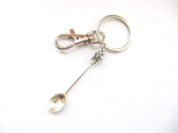 Spoons keychain, Spoonie Jewelry, Spoon Charm,Husband keychain Husband Best Gift keychain,Simple keychain,