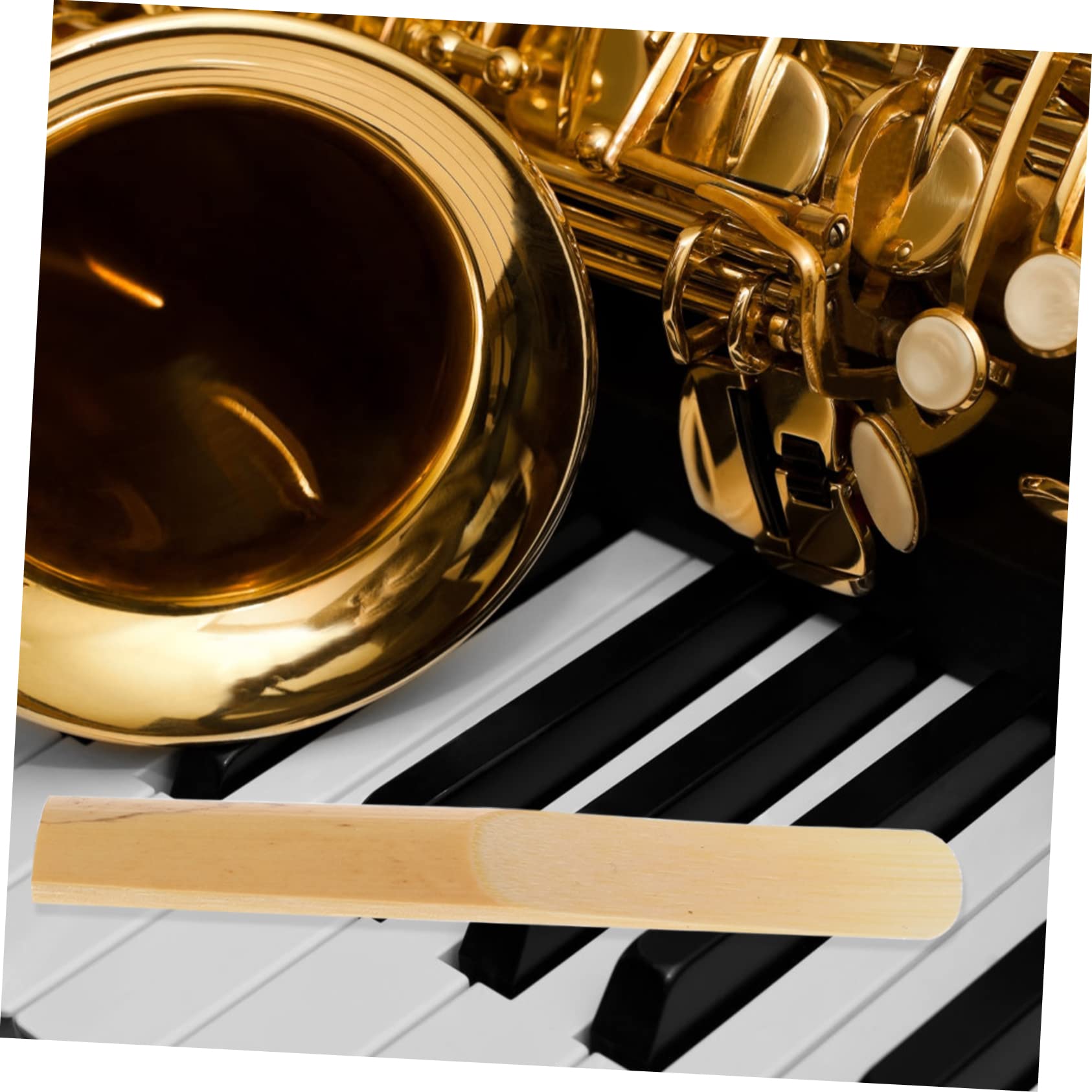 BESTonZON 50 Uds Clarinete Punta Más Delgada Clarinete Herramienta Accesorios Para Instrumentos Instrumento Tradicional Cañas De Saxofón Tradicional Cañas De Viento Cañas De Saxofón Natural