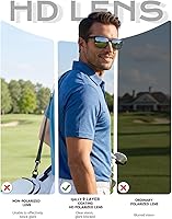 Vista 3 de Gafas de sol polarizadas para hombre, anteojos de sol polarizados con protección UV, lentes de sol ligeras para conducir, pescar, jugar al golf