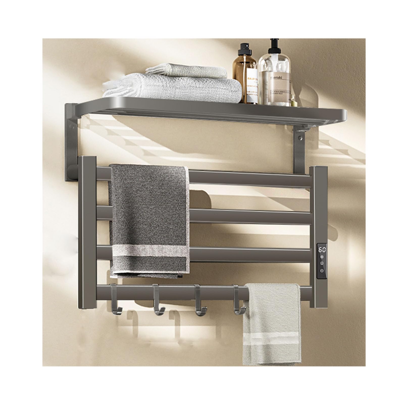 Sèche-serviettes mural Gray 58 B pour éliminer l'humidité de la salle de bain