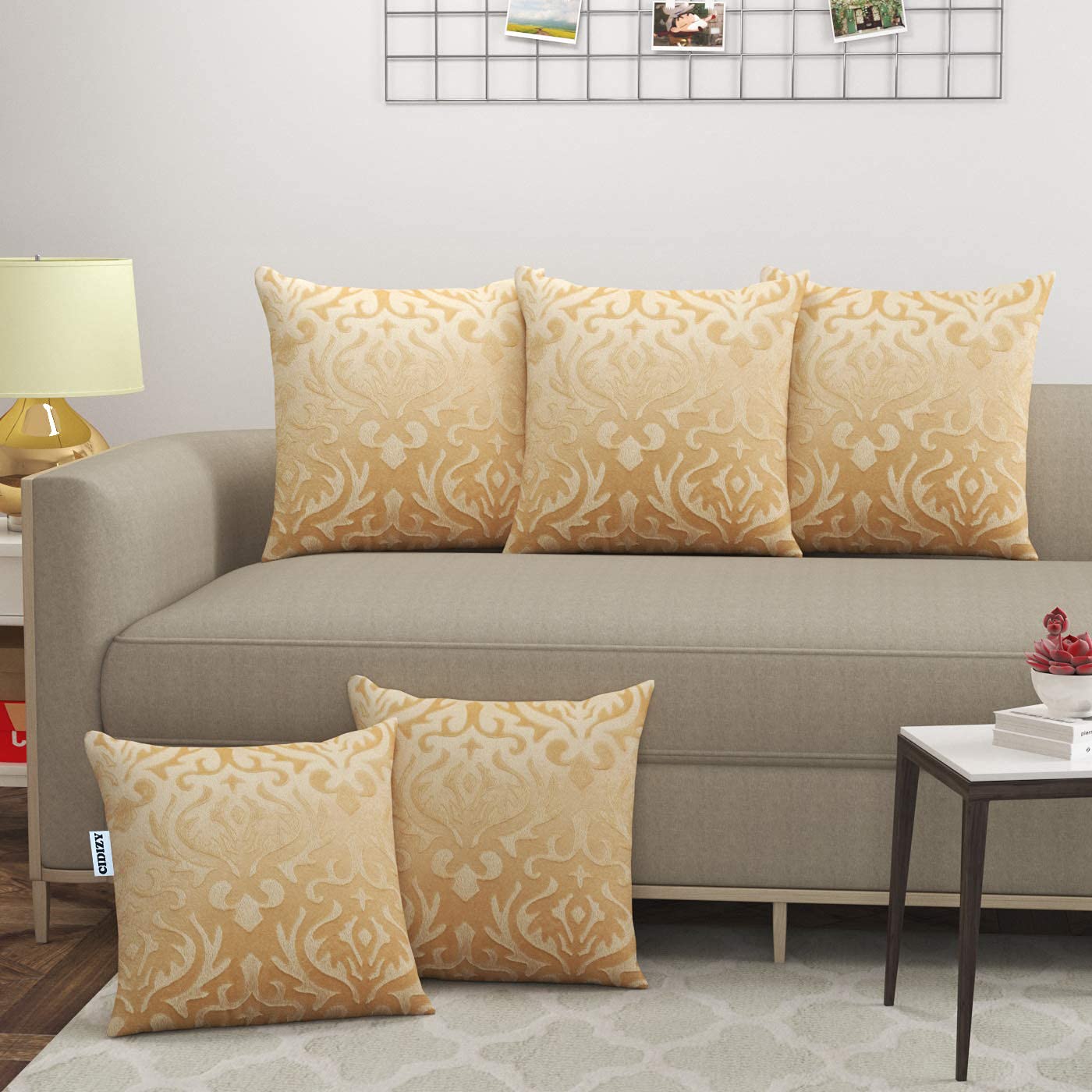 CIDIZY Beige Velvet Cushion Covers, 18 x 18 Inch, Set of 5 (B09DX6MN6J) Amazon Price History, Amazon Price Tracker