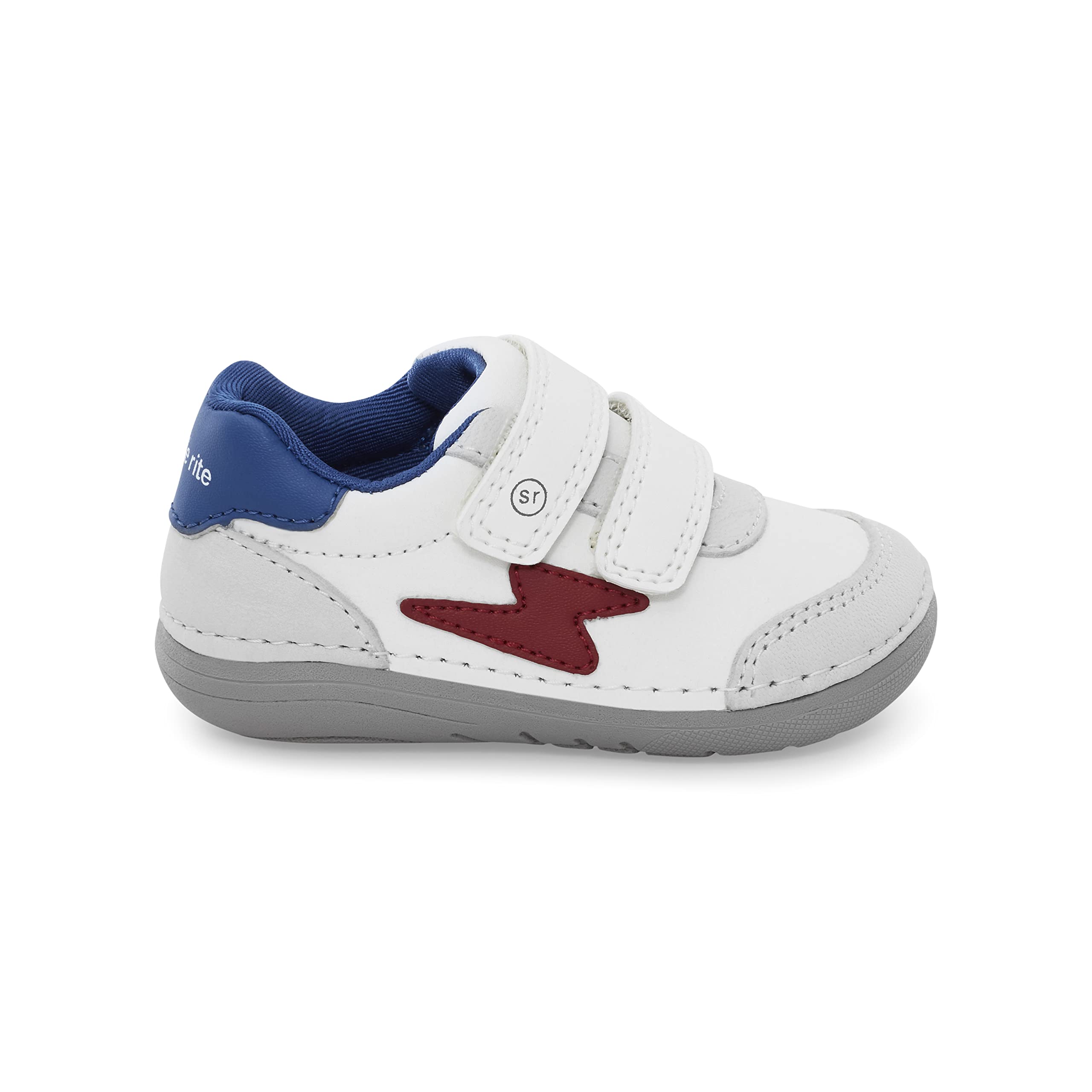 Stride Rite Baby Boys SM Kennedy Athletic Sneaker, White Multi, 3.5 Infant